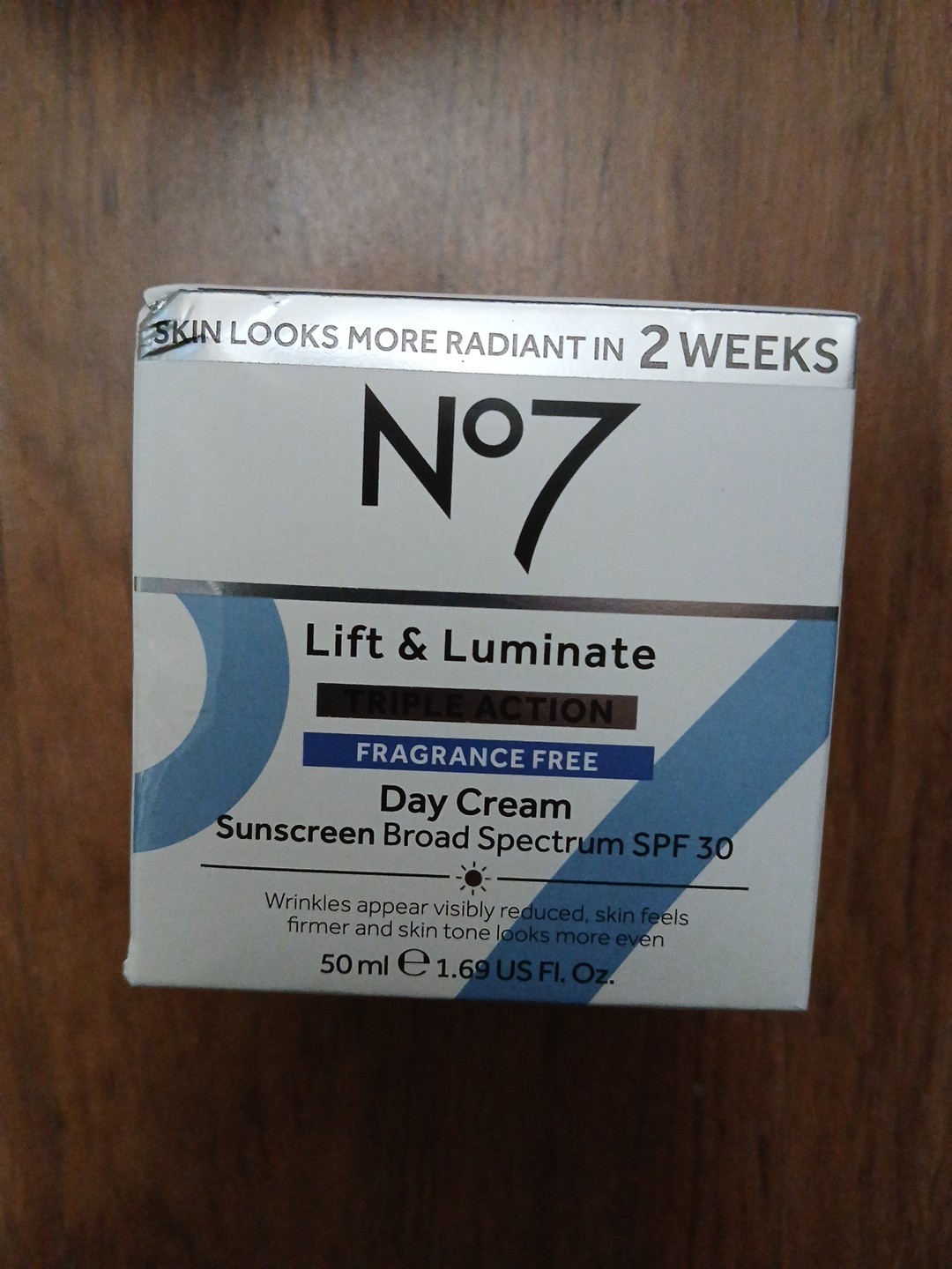 No7 Lift & Luminate Triple Action Fragrance Free Day SPF 30 Cream 1.69oz