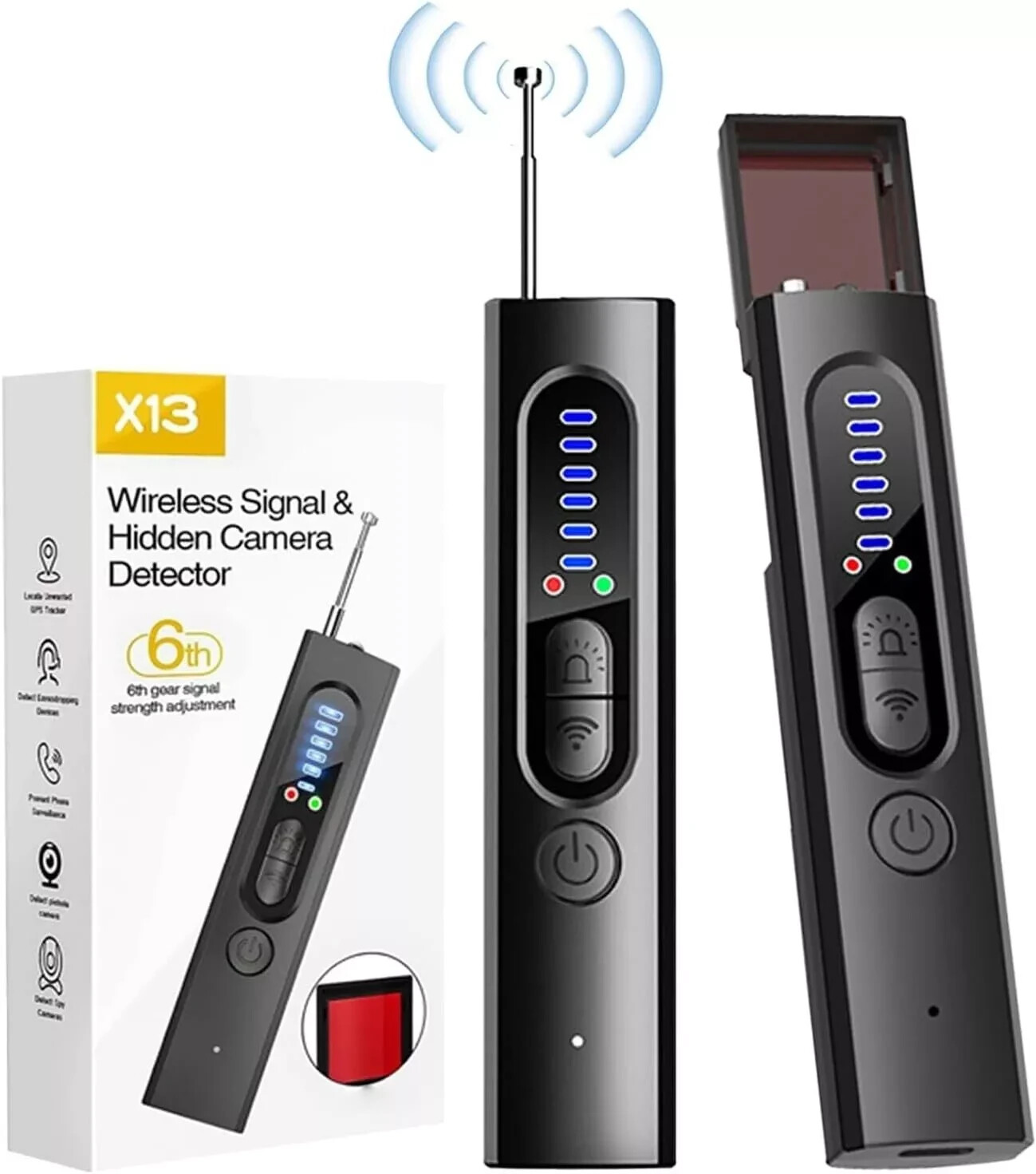 Hidden Camera Detector, Camera Detector, Anti Spy, GPS Tracker Detector,Portable