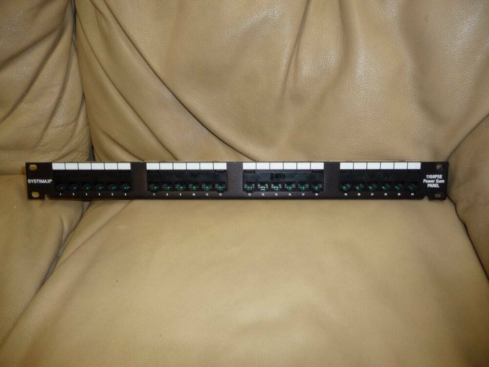 Systimax Power Sum 1100PSE 24 Port Patch Panel Good Used Condition