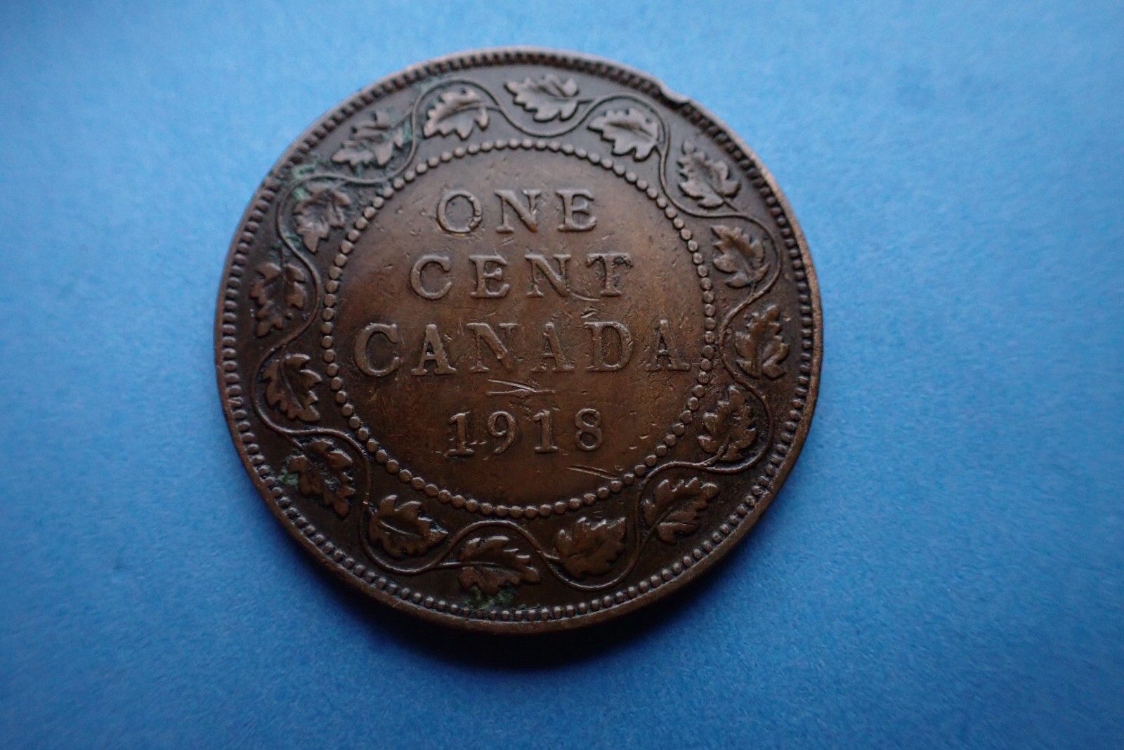 Canada, One Cent 1918, see images.