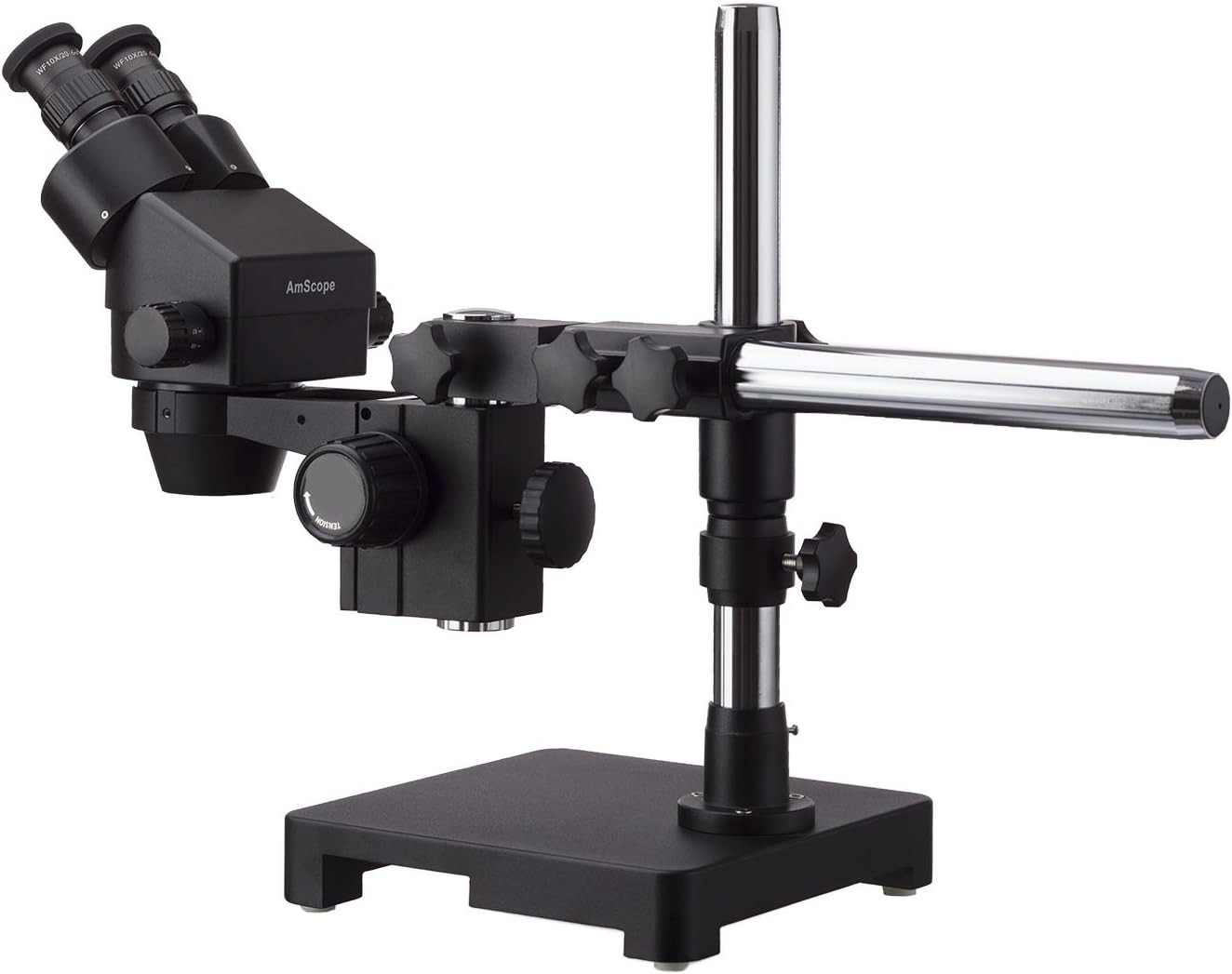 AmScope SM‑3TZ‑B Trinocular Stereo Zoom Microscope3.5X‑90X Single‑Arm Boom Stand
