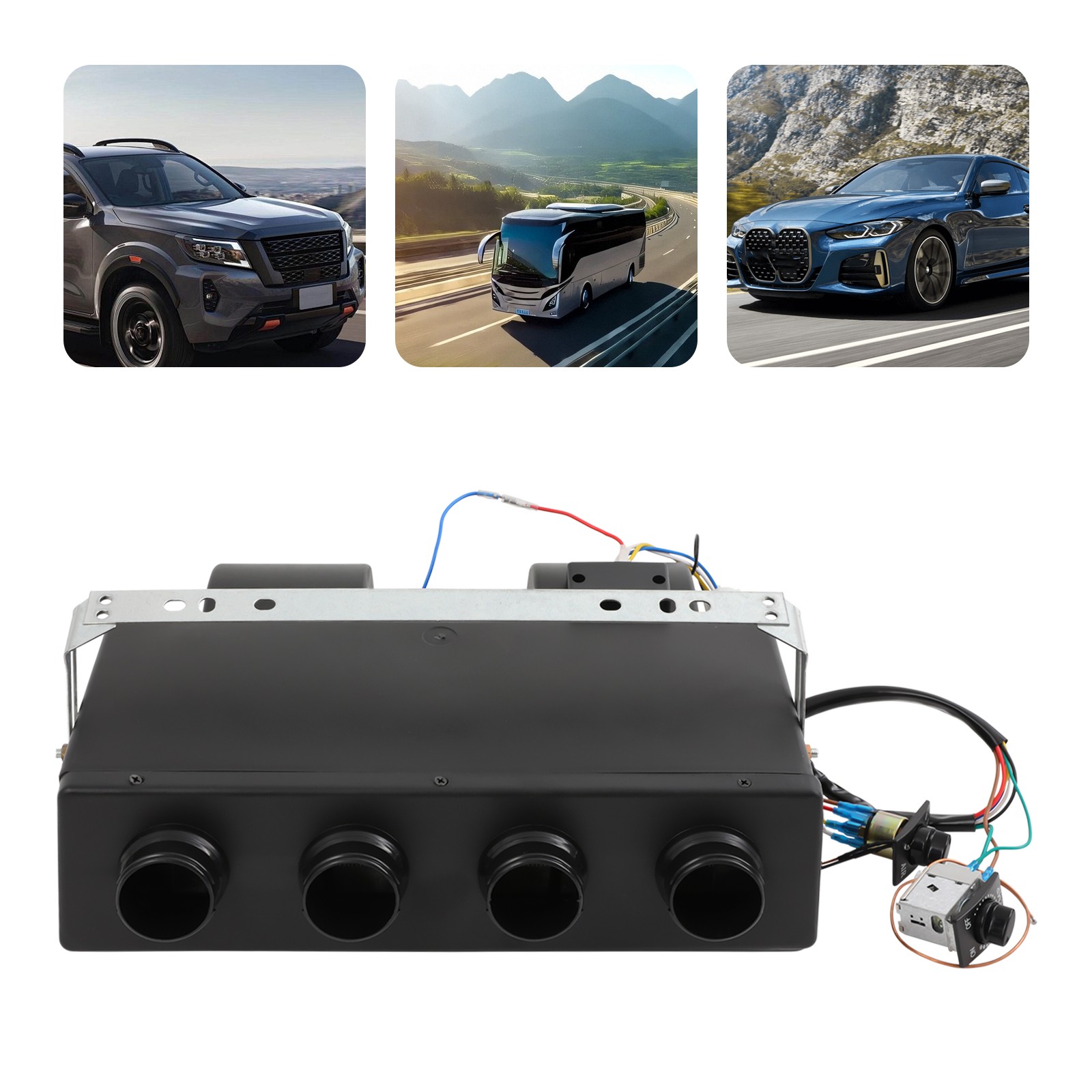 Universal 12V Car Underdash A/C Air Conditioning Evaporator Cooling Unit 3 Speed