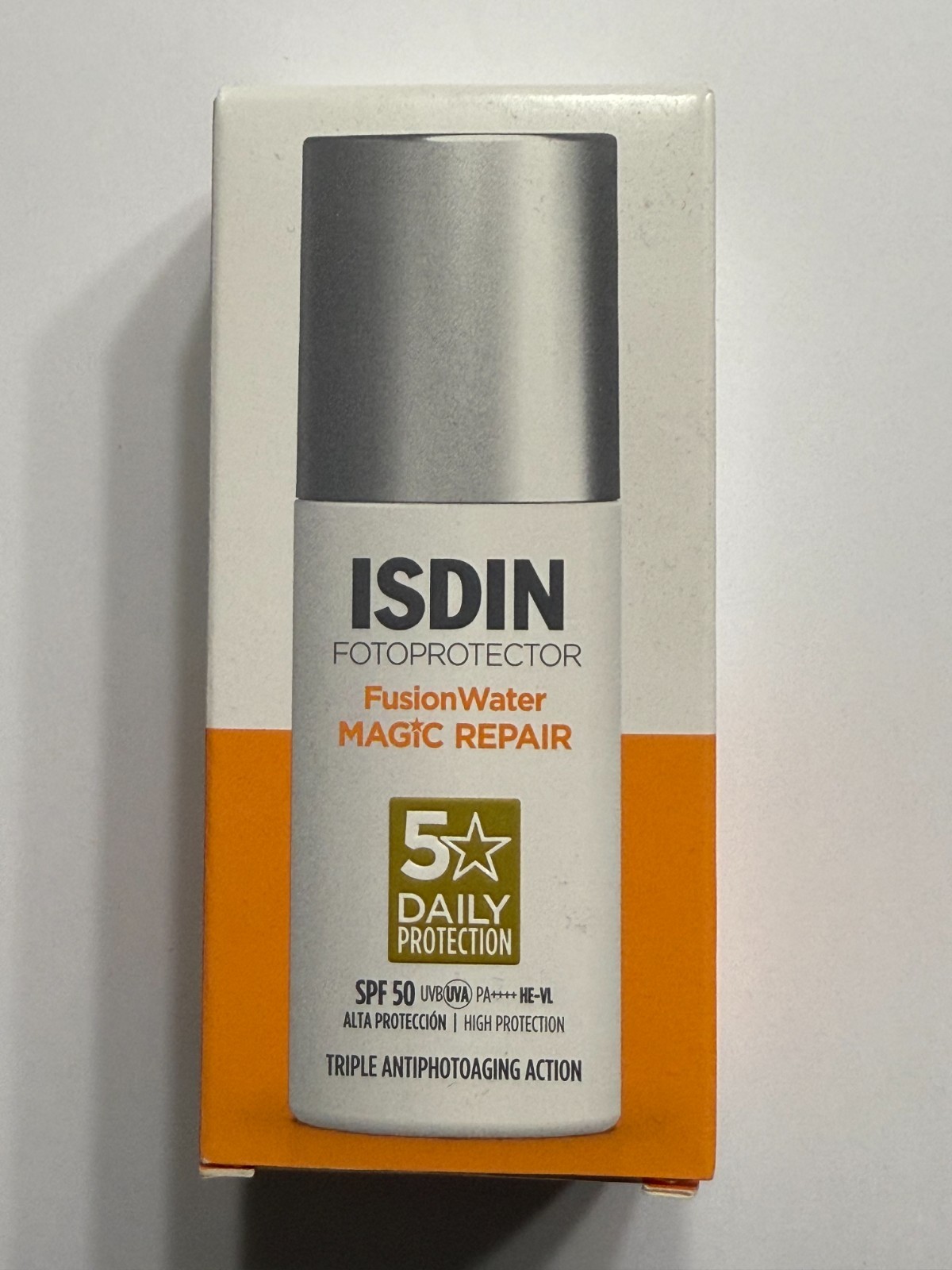 ISDIN Fotoprotector Fusion Water Magic Repair Sunscreen SPF50 50ml 1.69floz NIB