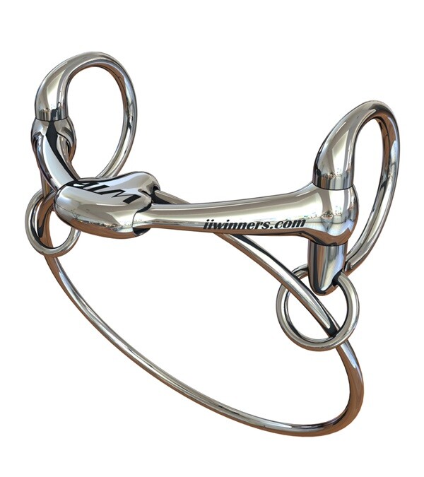 Winning Tongue Plate WTP Dexter Bit w/NORMAL Plate Horse/Cob size-5" Racing!