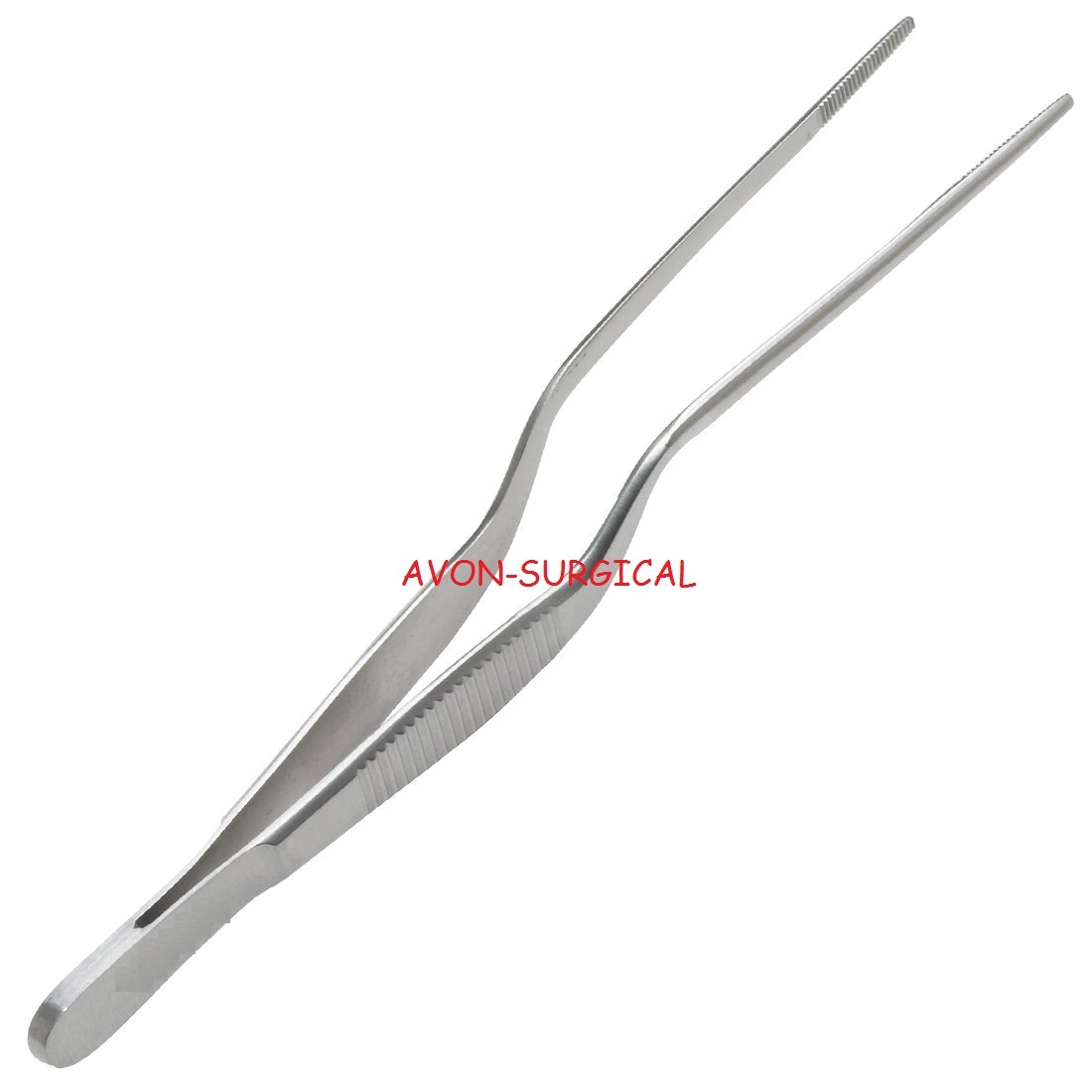 NEW LUCAE ear Dressing Forceps 5 1/2" (14 cm), bayonet shape, serrated tips