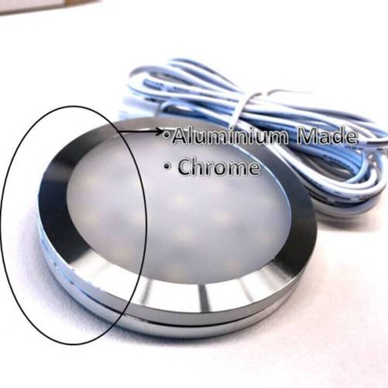 4Pcs Warm White Under Cabinet Lighting LED Light For Display Case Locker Cabin