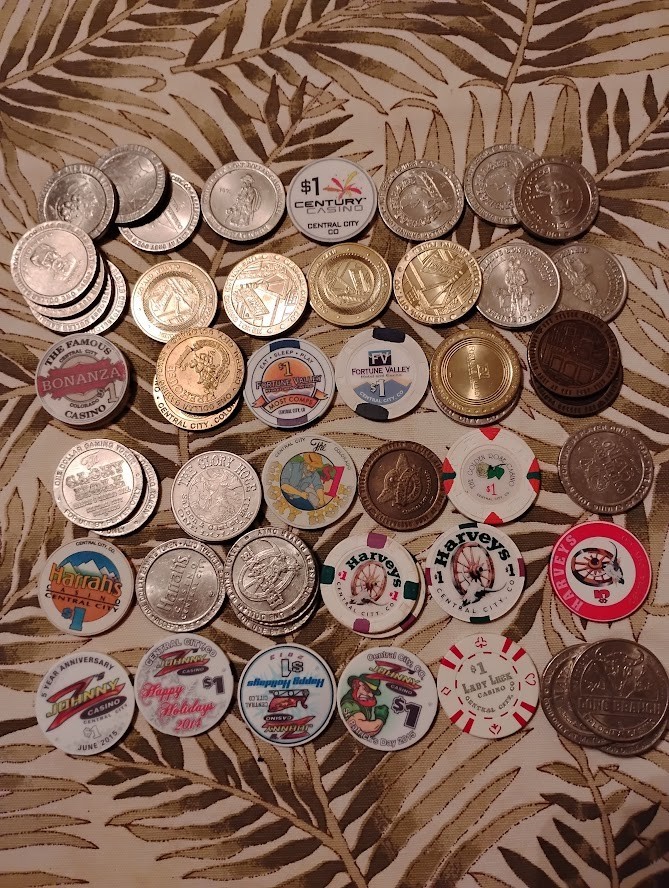 $1 CASINO CHIP OR TOKEN - YOU PICK THE ONE YOU WANT - CENTRAL CITY COLORADO