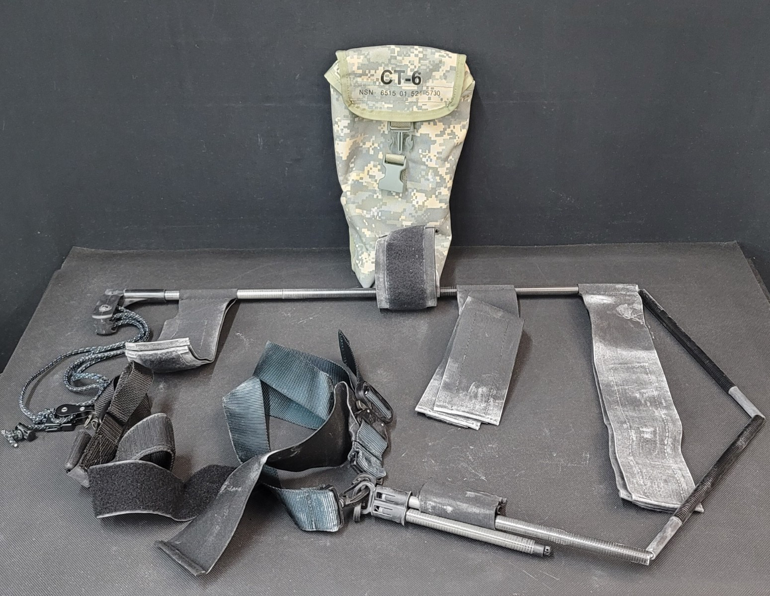 CT-6 Military Carbon Leg Traction Splint 6515-01-521-5730