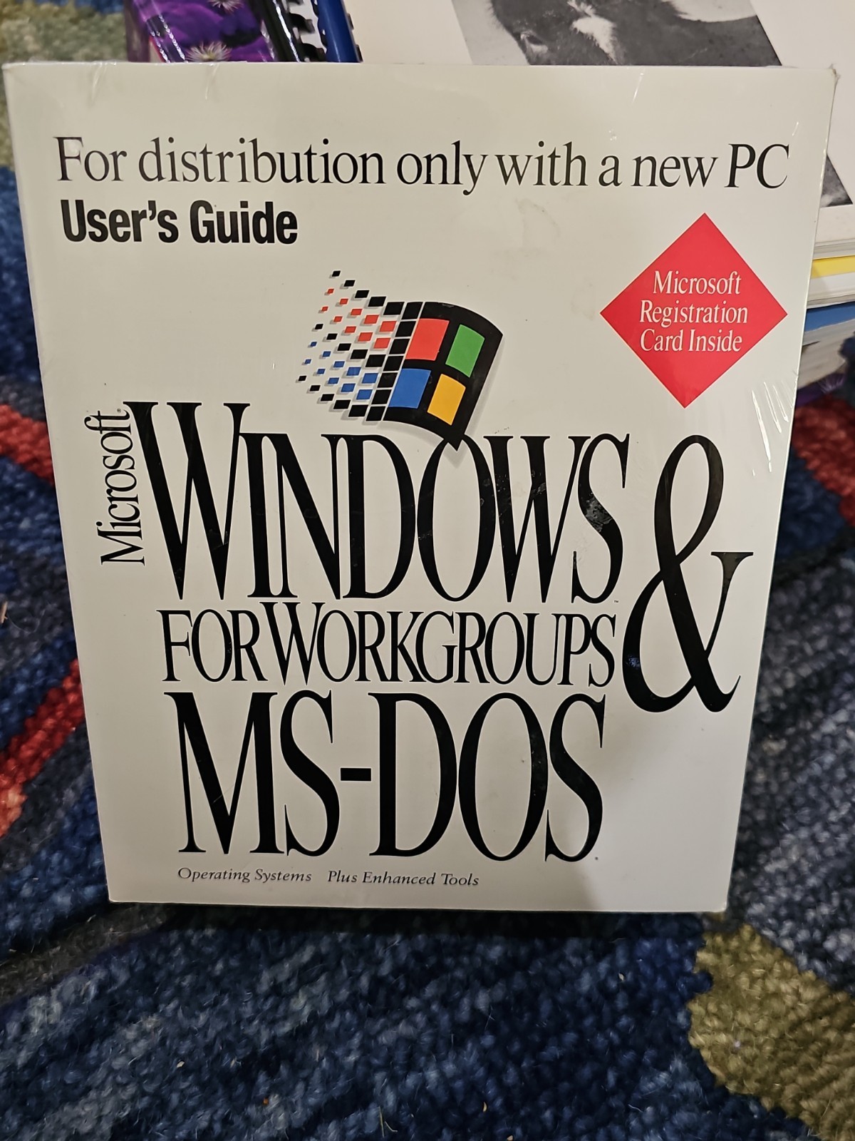 Microsoft MS-DOS & Windows for Workgroups MANUAL ONLY (NEW sealed) NO DISK