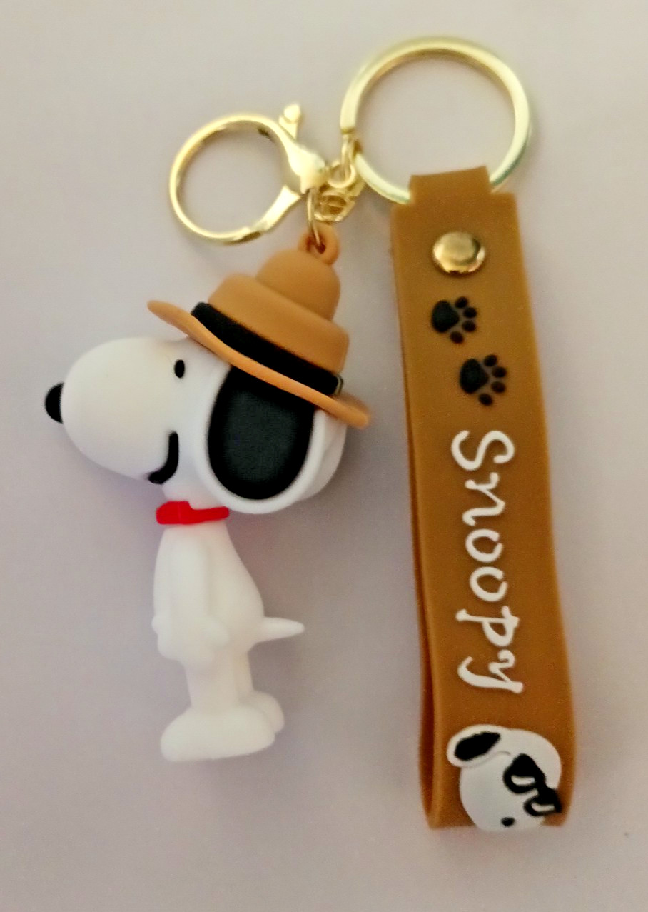 SNOOPY  KEYCHAIN / BACKPACK CLIP -PVC 3D-NEXT DAY SHIPPING