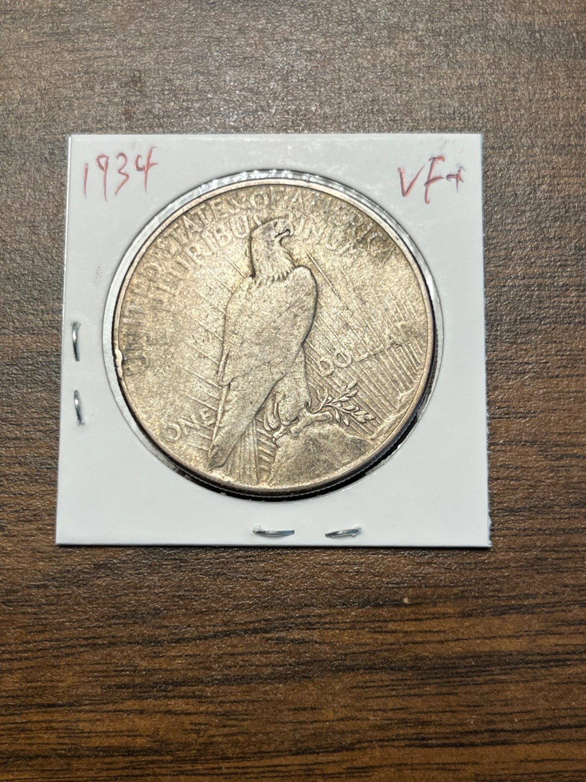 1934 Peace silver dollar VF #651 GUARANTEE GENUINE