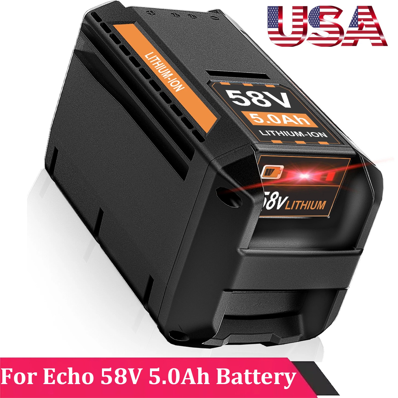 1PCS 5.0Ah Lithium-Ion Battery For Echo 58V Max PRO CBP-58V20 CBP-58V40 CDST-58V