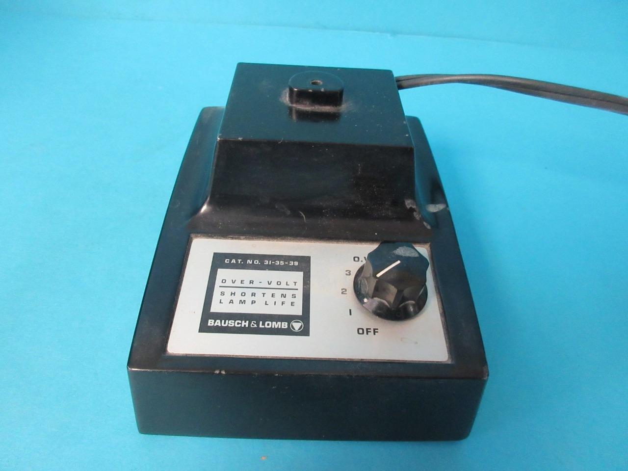 BAUSCH & LOMB B&L POWER SUPPLY TRANSFORMERS LIGHT SOURCE MODEL 31-35-39