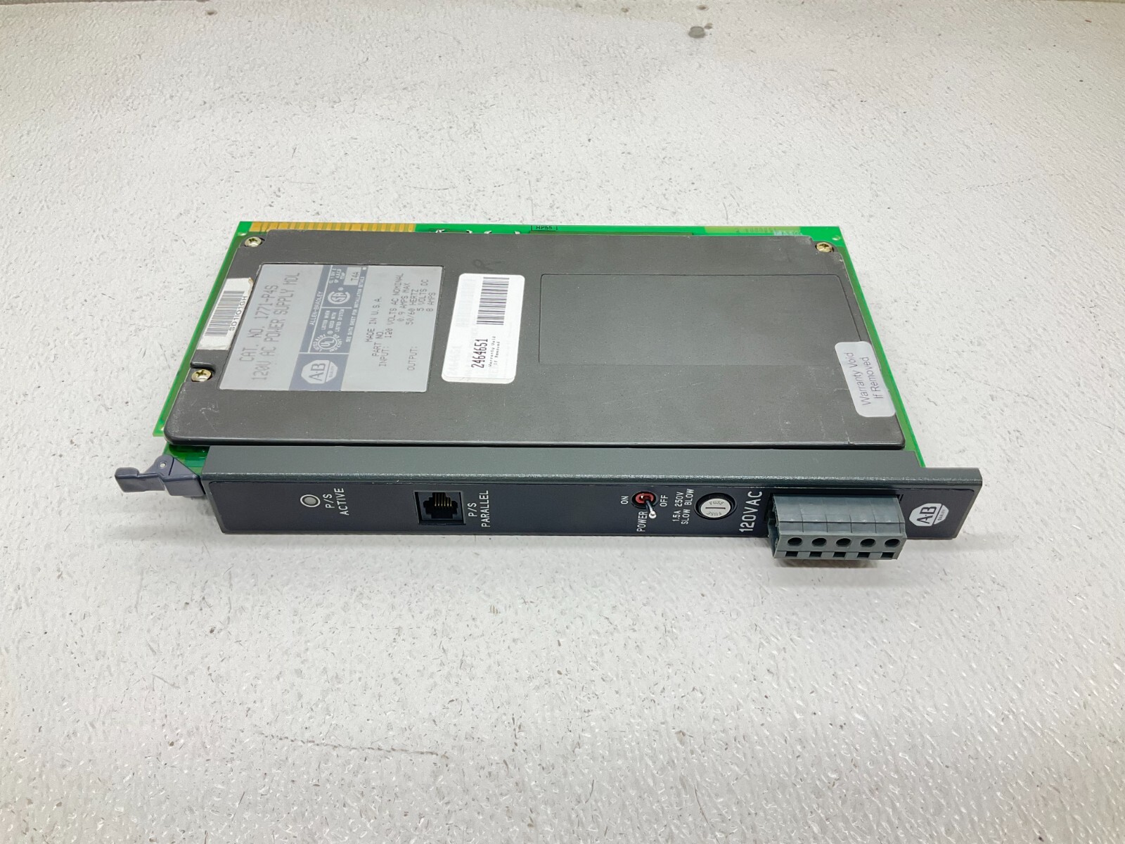 Allen Bradley 1771-P4S 120 VAC Power Supply Module 5 VDC 8 Amp 1771 (VT)