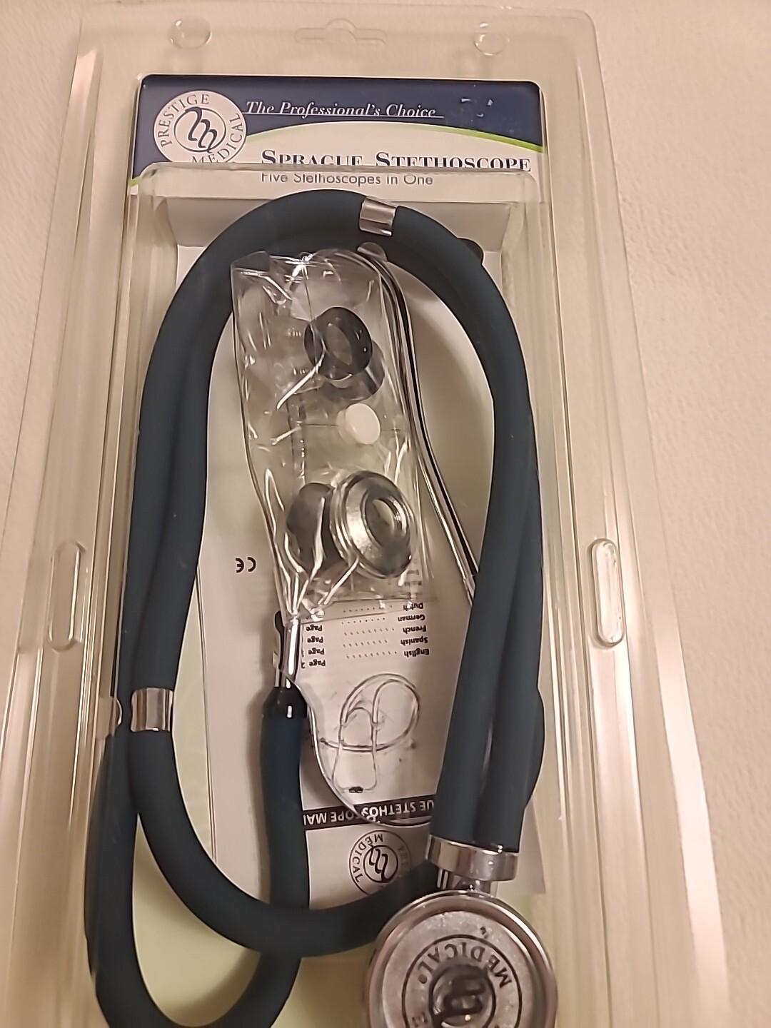 NEW IN PKG Prestige Medical Hunter Green Latex Free Sprague Stethoscope