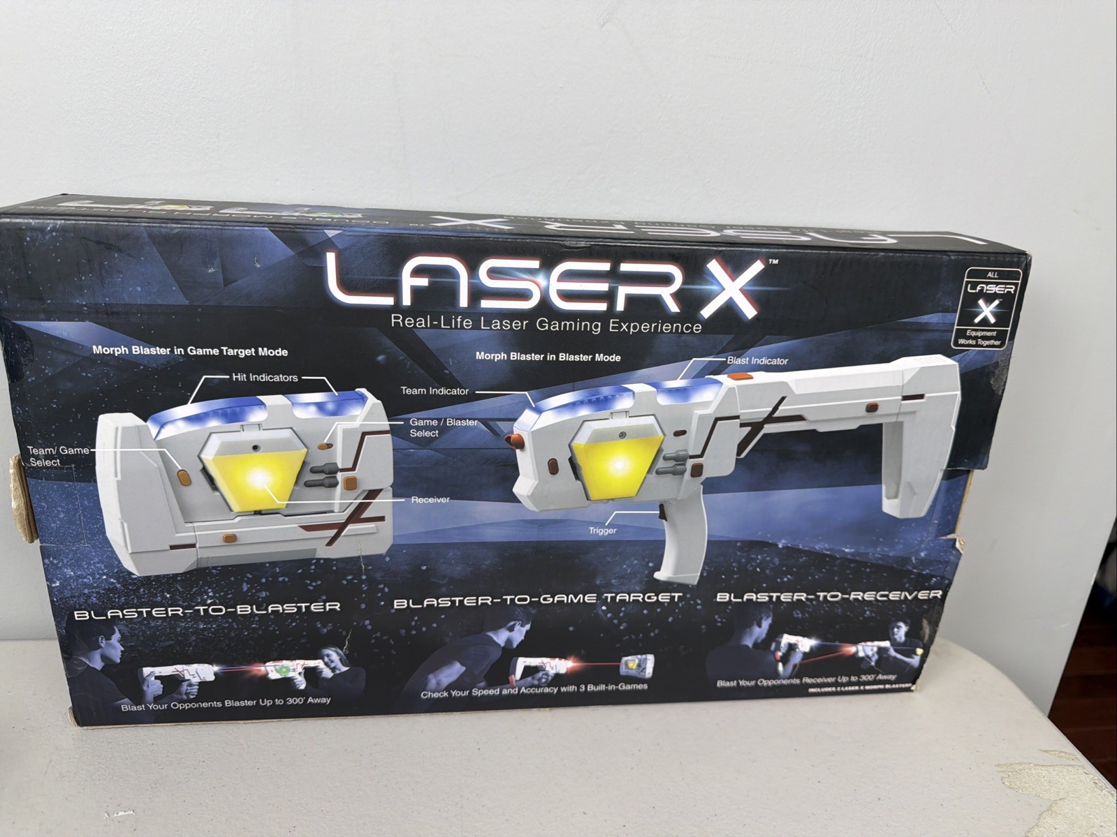 Laser X Double Morph Blasters Laser Tag Set - 88042 TESTED & WORKING