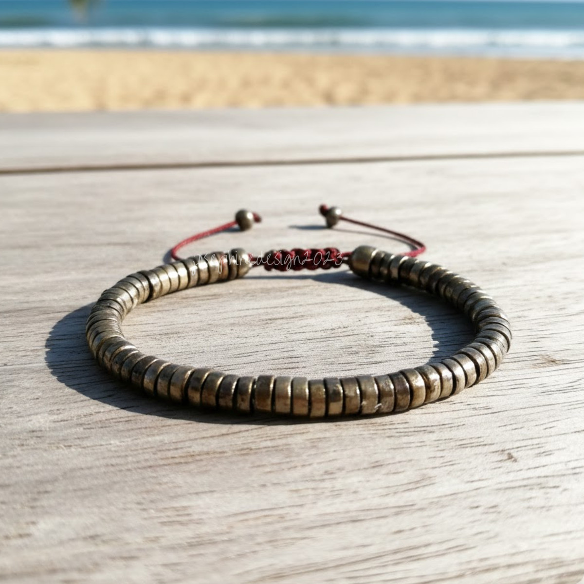 Natural Pyrite Stone Bracelet Healing Protection, Prosperity Women Men Bracelet