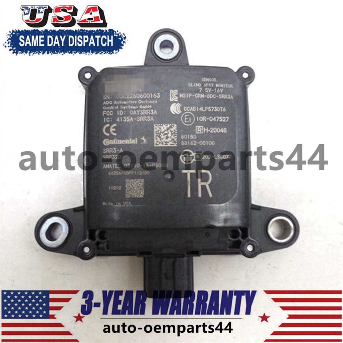 GENUINE Rear Blind Spot Monitor Radar Sensor 88162-0C100 For 22-24 Toyota Tundra