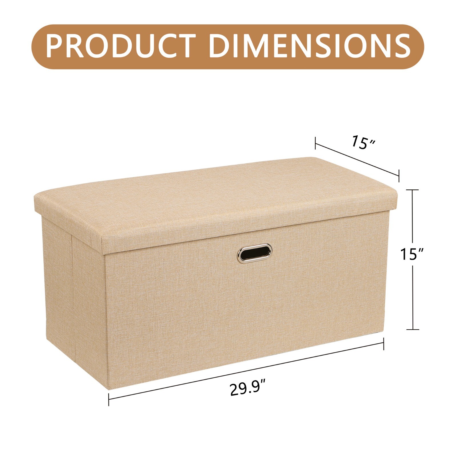 Storage Ottoman Bench Foot Rest Stool Bedroom Entryway Living Room