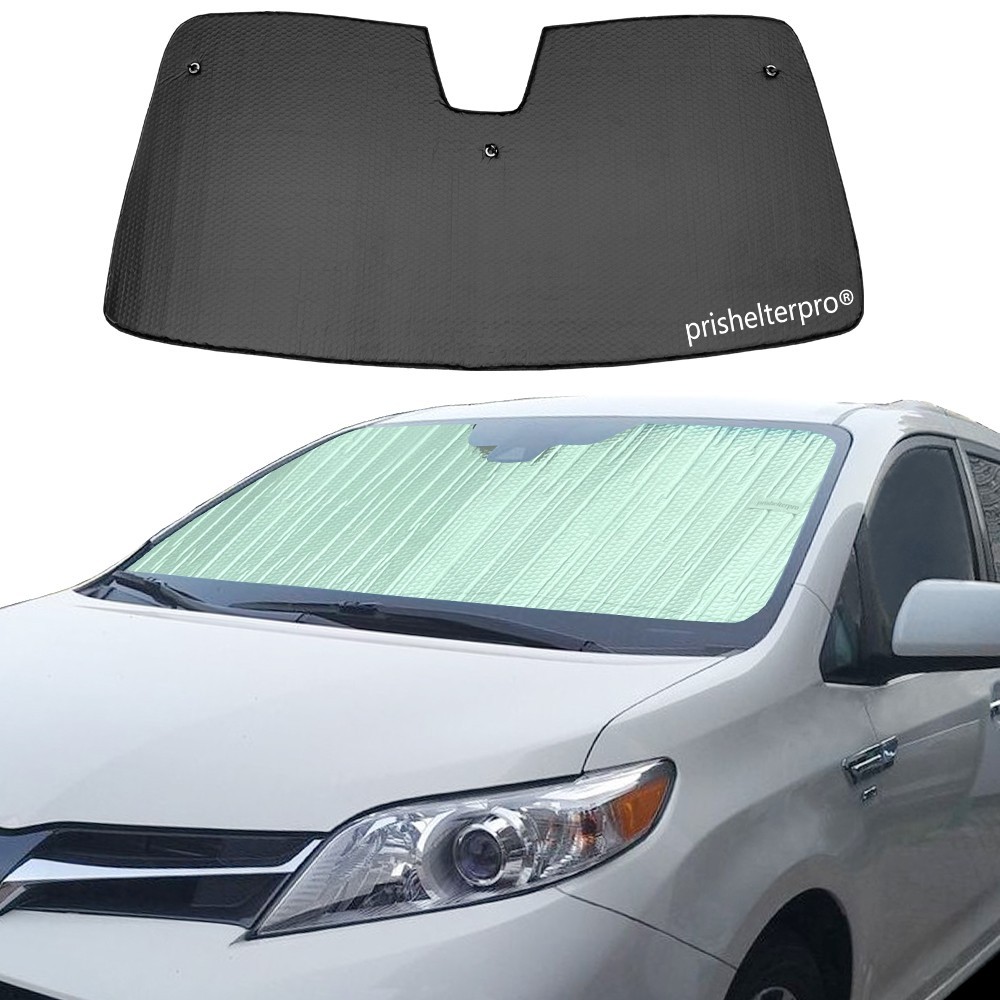 Fit For Toyota Sienna 2011-2019 Front Windshield Black Silver Privacy Sunshade