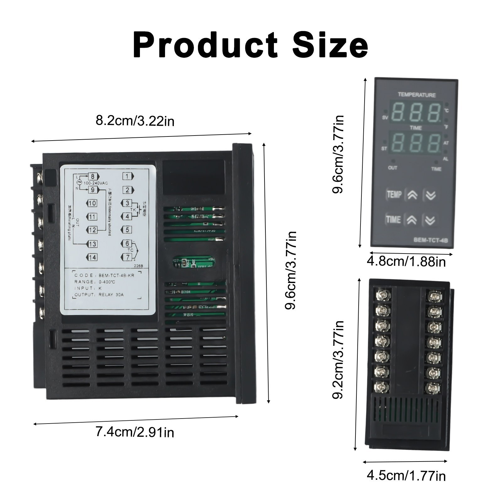 Convenient Digital Thermostat Time Temperature Controller for Heat Press