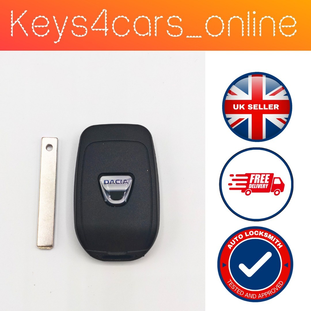 3 BUTTON REMOTE KEY FOB for DACIA, PCF7961M 4A CHIP, 433Mhz