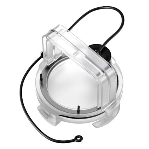 Colingmill RV Sewer Valve Cap with Handle - 3'' RV Sewer Cover Waste 1 Clear