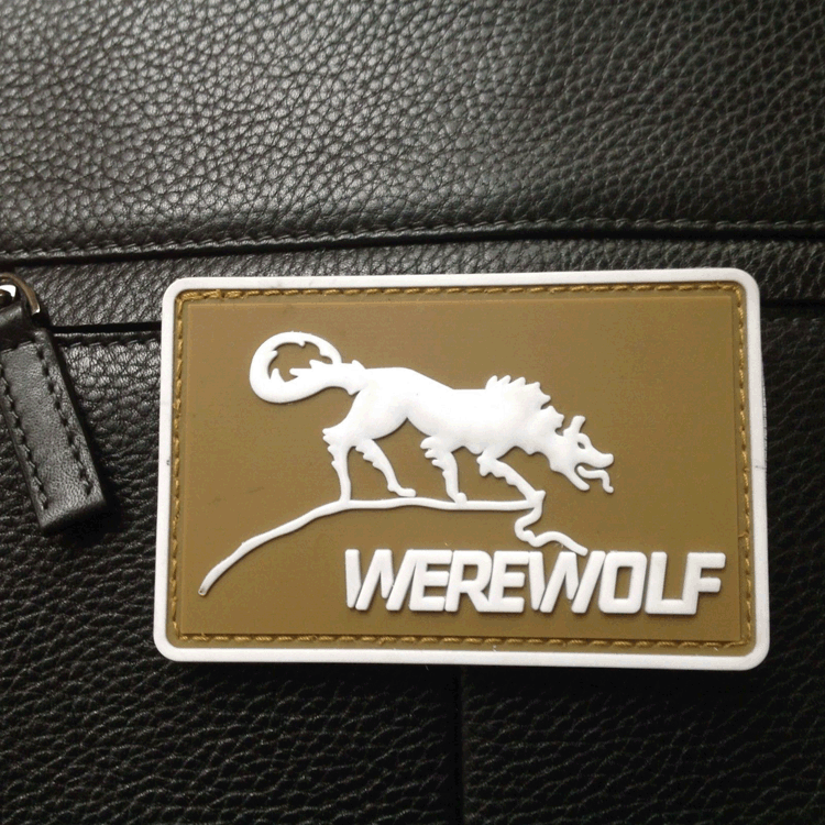 Tactical WEREWOLF USA ARMY Military 3D PVC PATCH Hook Loop BADGE