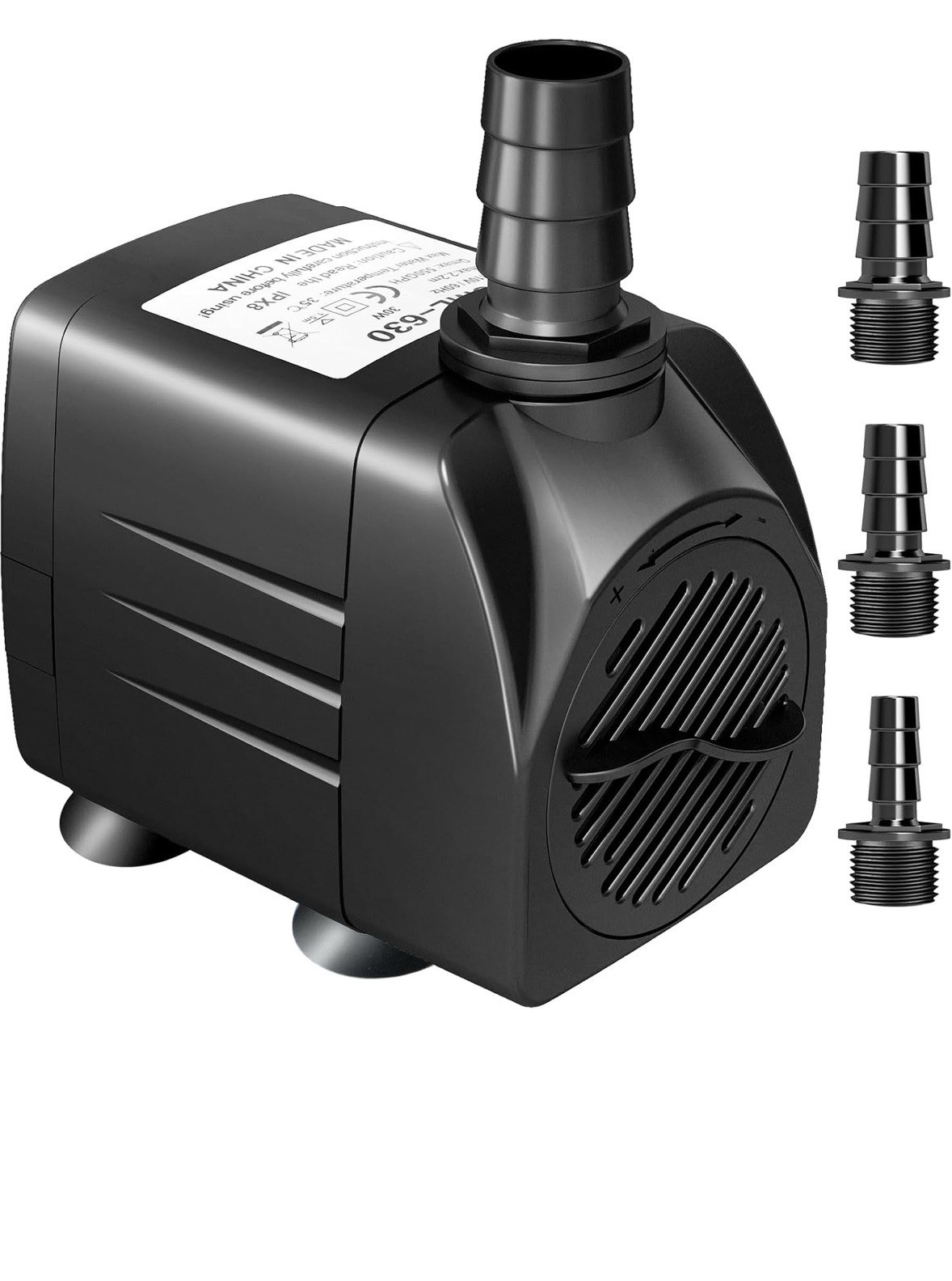 GROWNEER 550GPH Submersible Pump 30W Fountain Water Pump, 2000L/H, with 7.2Ft Hi