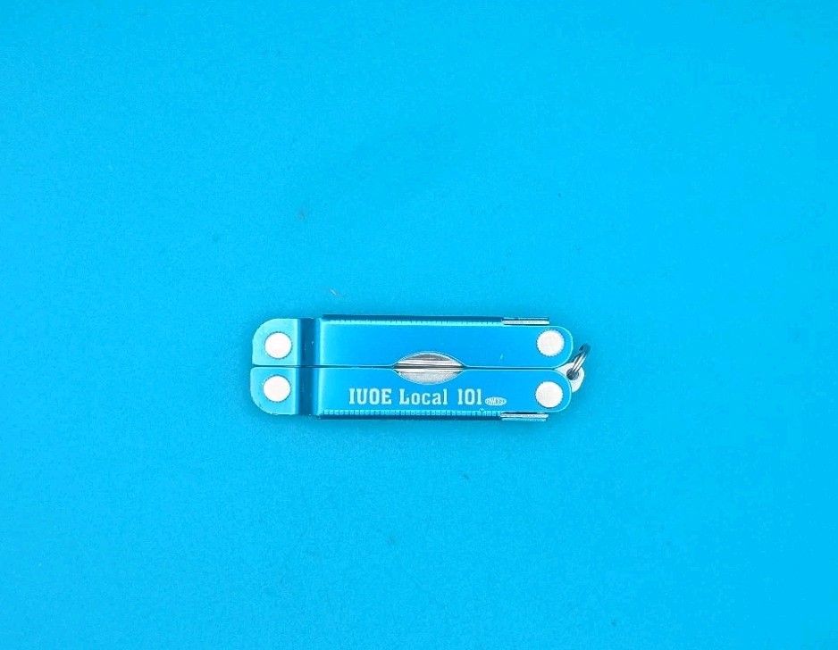 Leatherman Micra Multi-Tool, Knife, Scissors, Key Ring, Blue! *IUOE LOCAL 101*