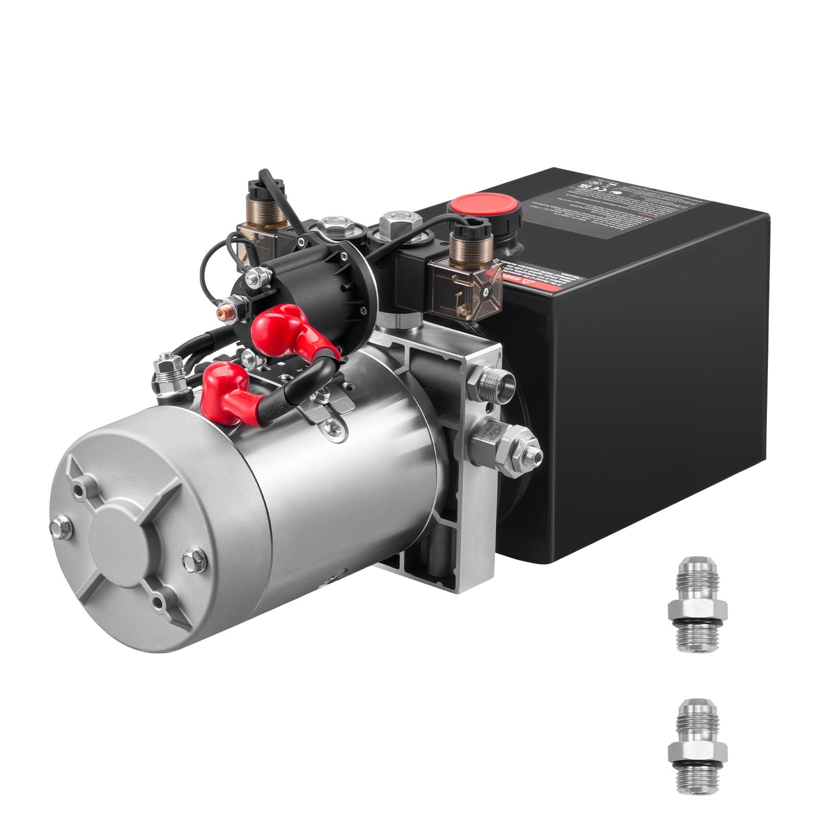 Uimoso 4 Quart Double Acting Hydraulic Pump Power Unit Pack DC 12V 22MPA SAE#6