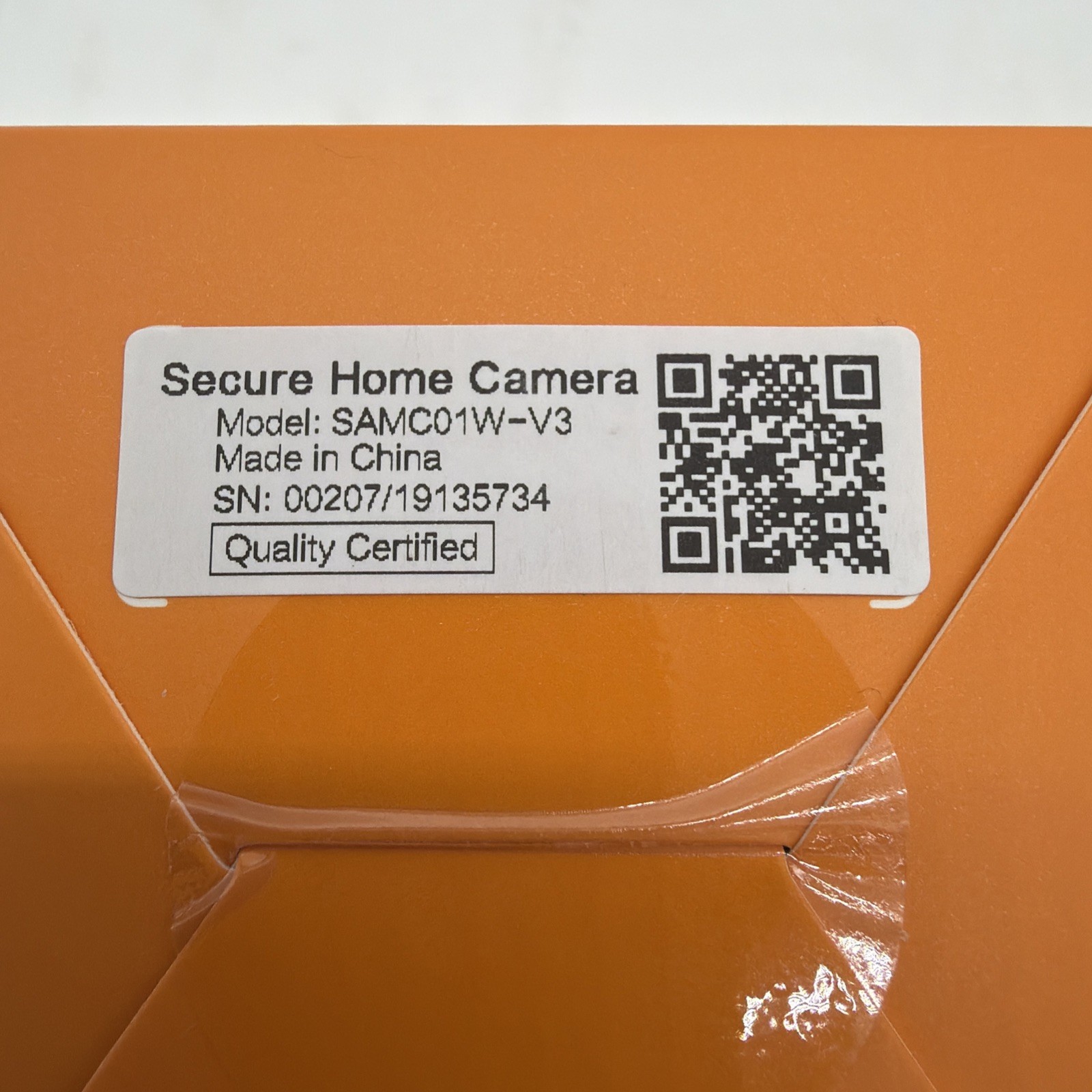 Kinetic Secure Home Security Camera New Model SAMC01W-V3