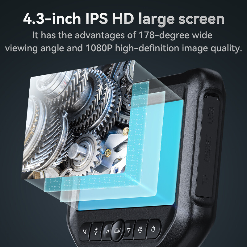 Articulating Endoscope Camera Borescope Inspection Camera Two-Way 360° 1080P HD