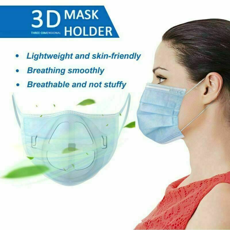 10PCS Face Mask Reusable Holder Inner Support Frame Silicone Mouth Mask Bracket