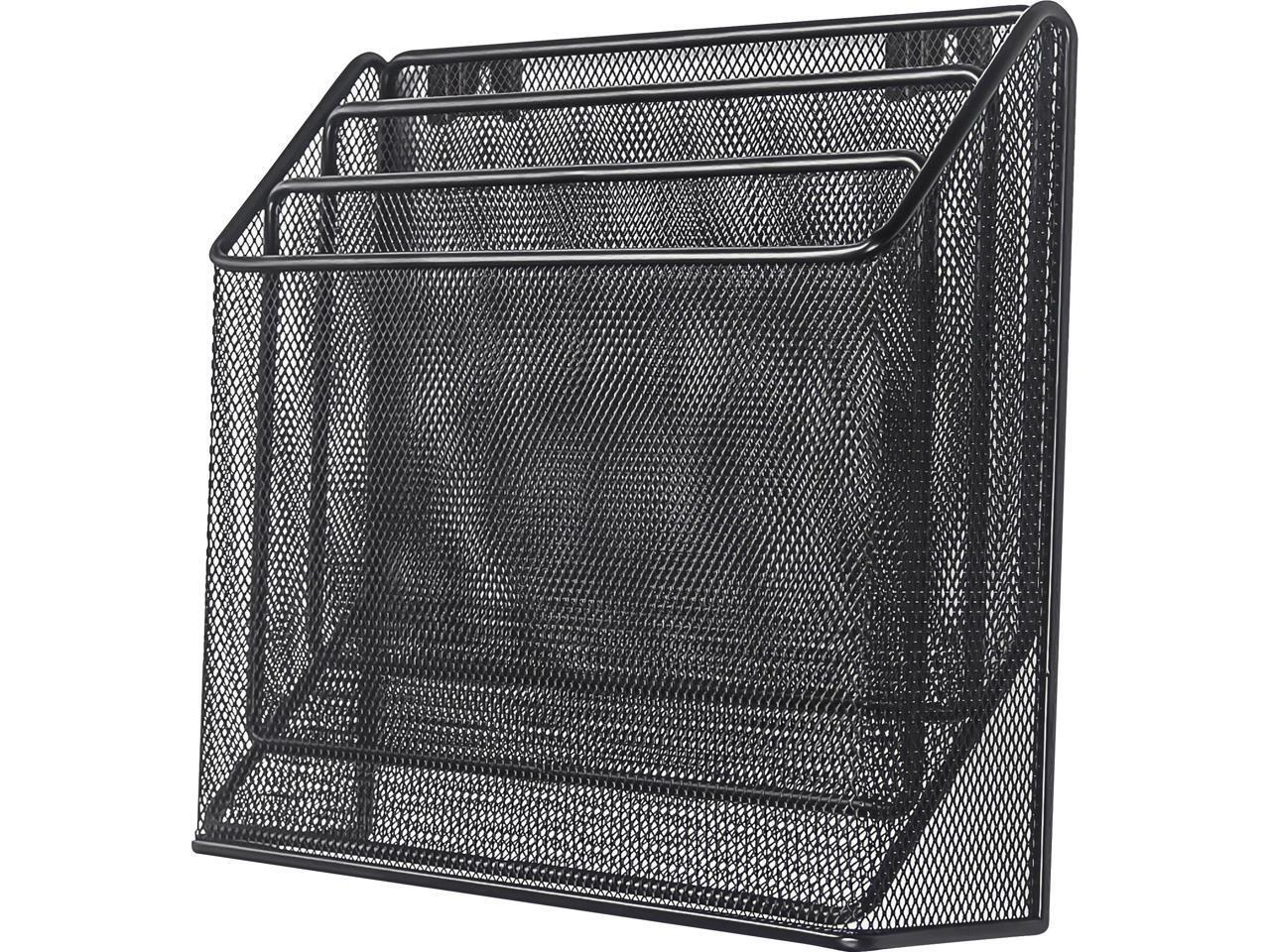 Lorell Organizer 3-Tier 12-3/4"Wx3-1/2"Dx11-1/2"H Black 84138