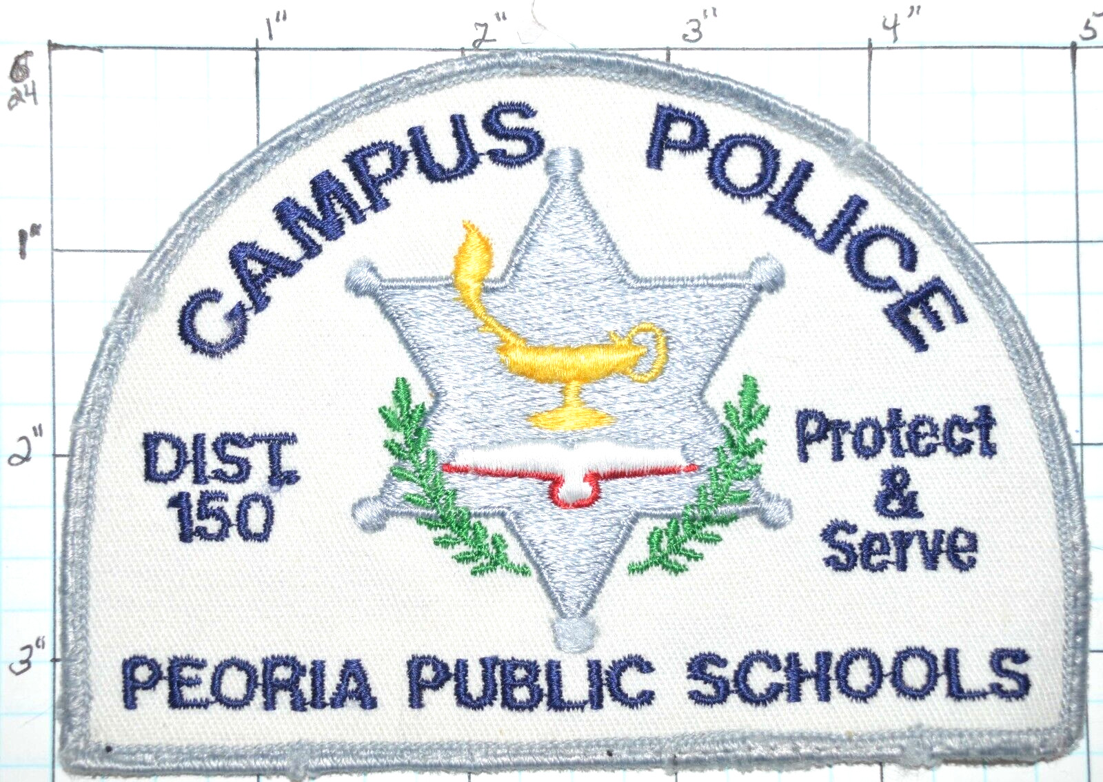 ILLINOIS, PEORIA PUBLIC SCHOOLS CAMPUS POLICE DEPT VINTAGE PATCH