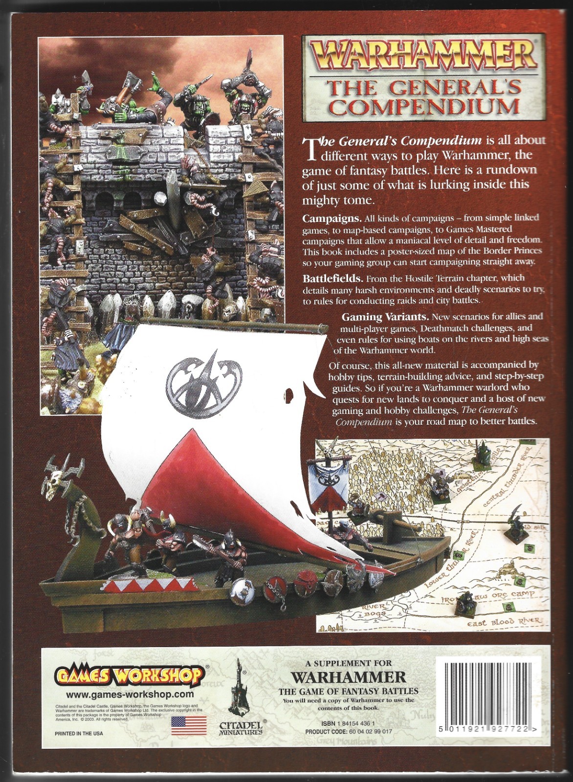 Warhammer The General's Compendium Campaigns Rules 2003 Games Workshop TP VG+