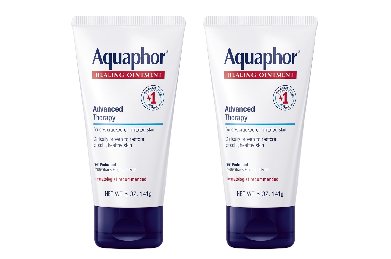 Aquaphor Healing Ointment Skin for Dry, Cracked, Irritated Skin - 5 oz 2 Pack