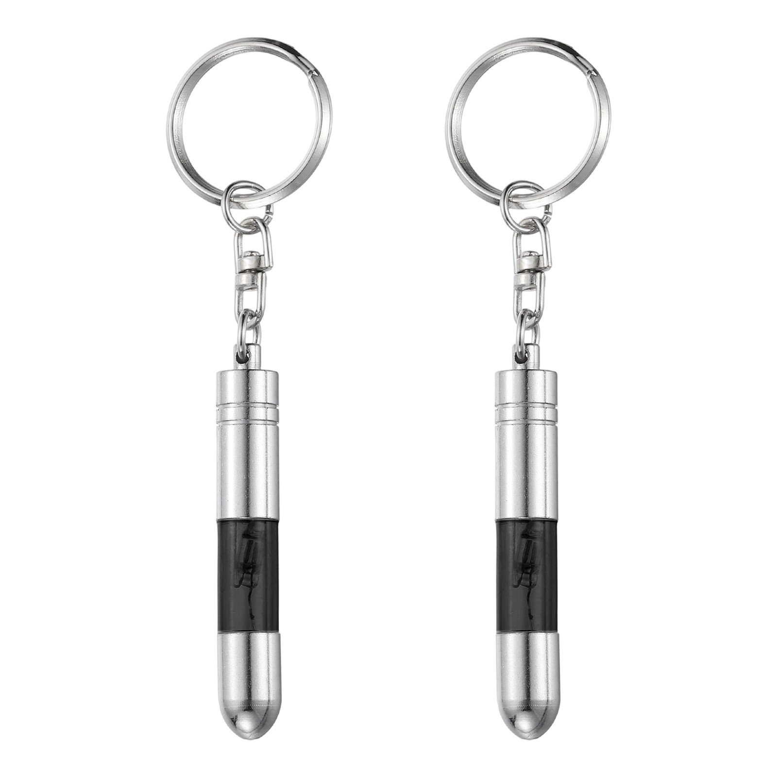 2pcs Anti-Static Keychain Car Static Human Body Electricity Discharge Black
