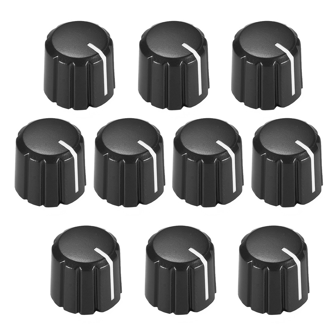 10pcs Potentiometer Control Knobs for Electric Guitar Volume Tone Knobs D Type