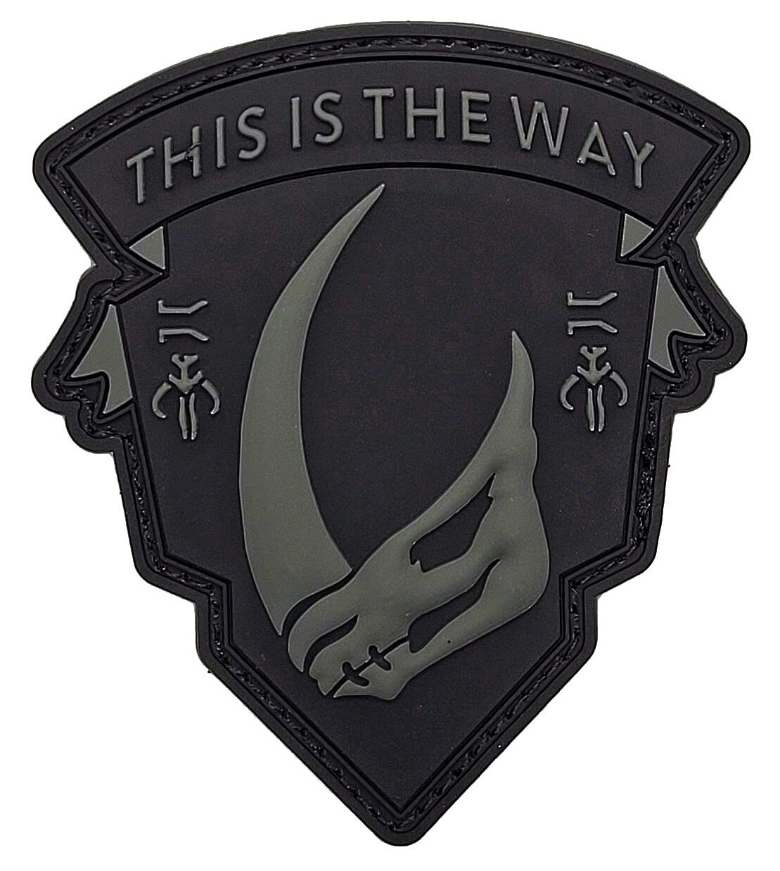 Mando Mudhorn Shield Patch [Hook Fastener - PVC Rubber- MH8]