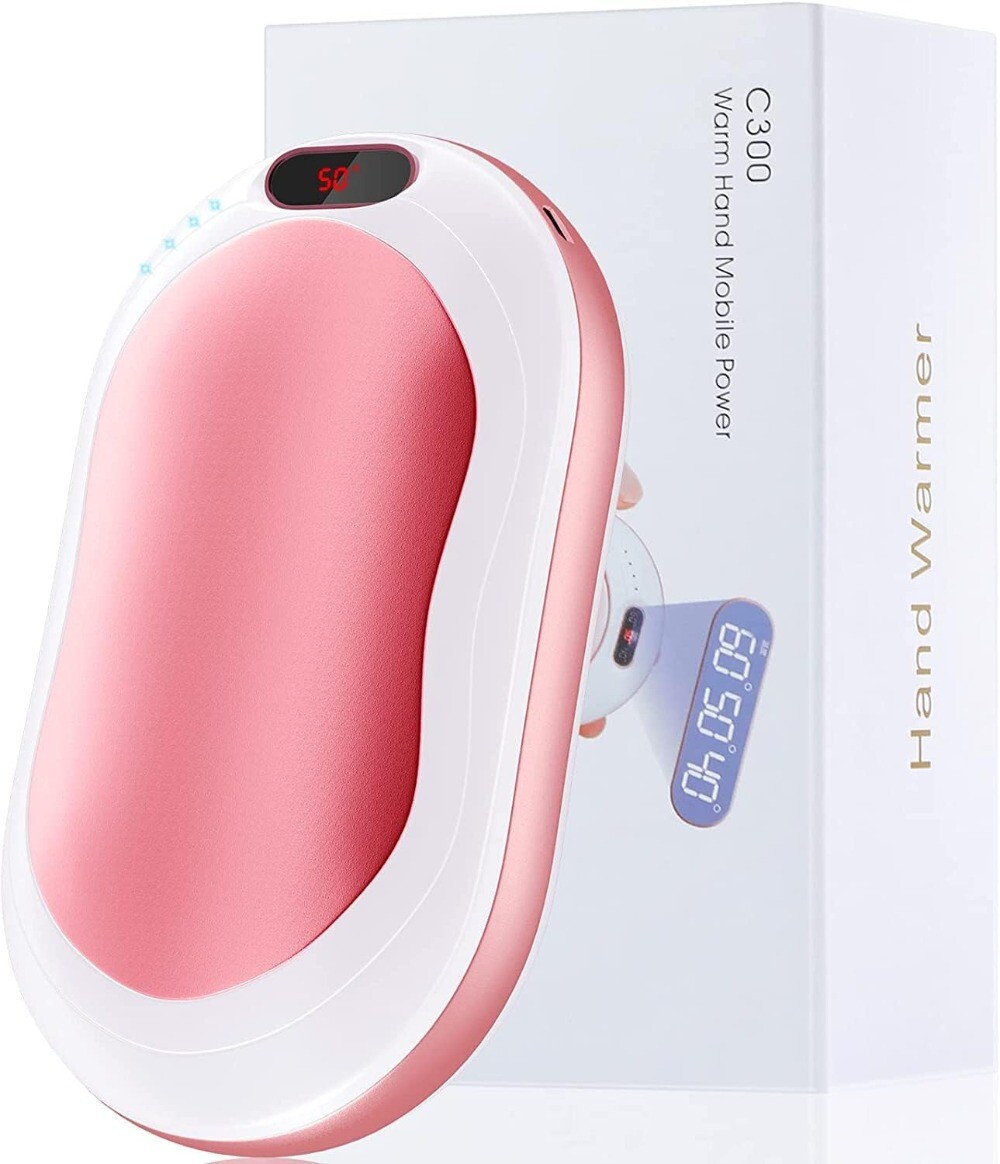 1000 mAh Electric Hiking Pocket Hand Warmers Portable Rechargeable Power Bank
