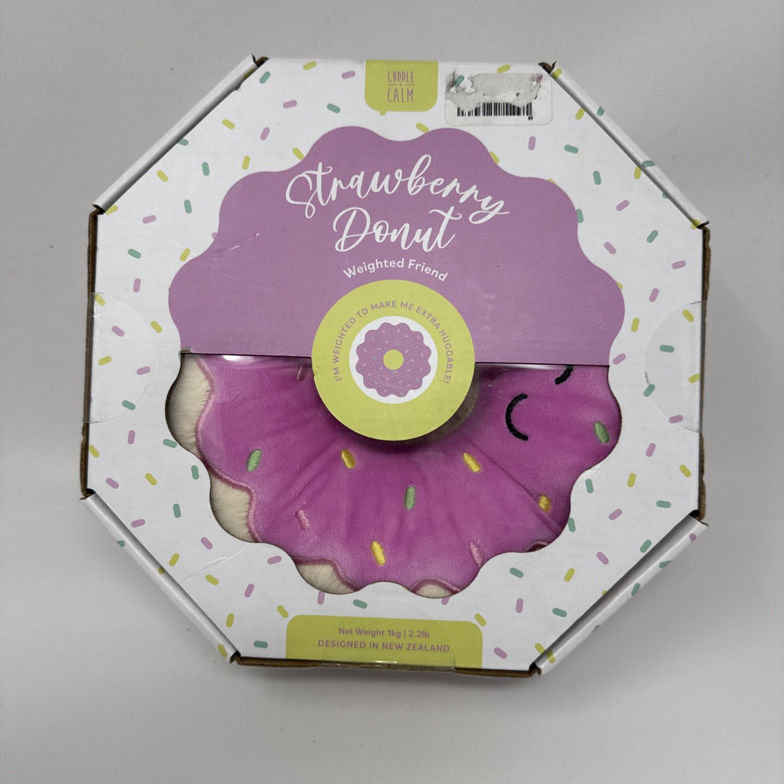 Cuddle & Calm Strawberry Donut 2.2lb Weighted Friend - New