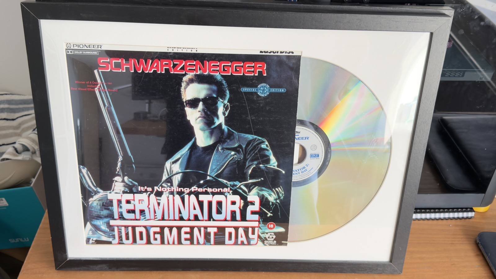Terminator 2 Judgment Day Laserdisc Framed