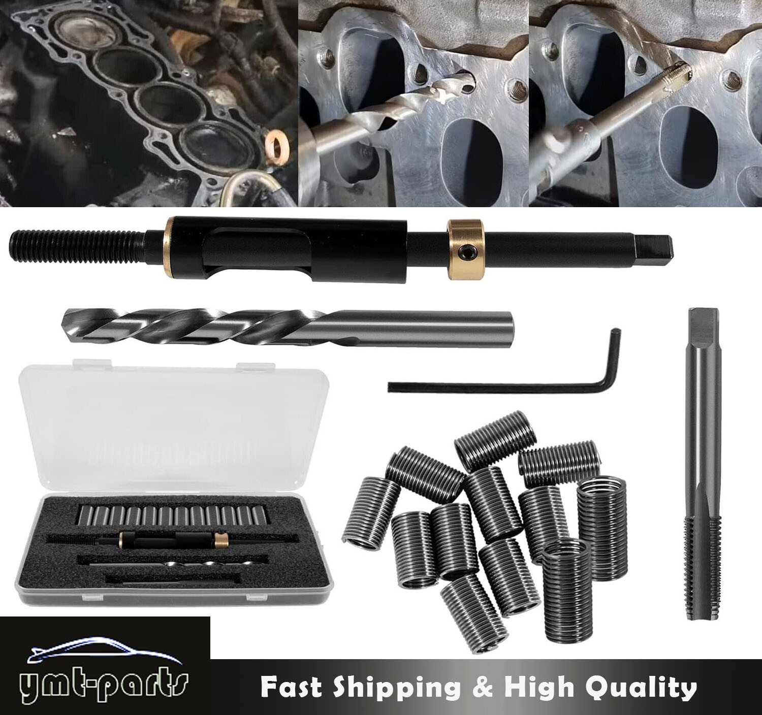 35119S M11 x 1.5 Head Bolt Thread Repair Kit Fit Honda, Toyota, Ford, GM, Nissan