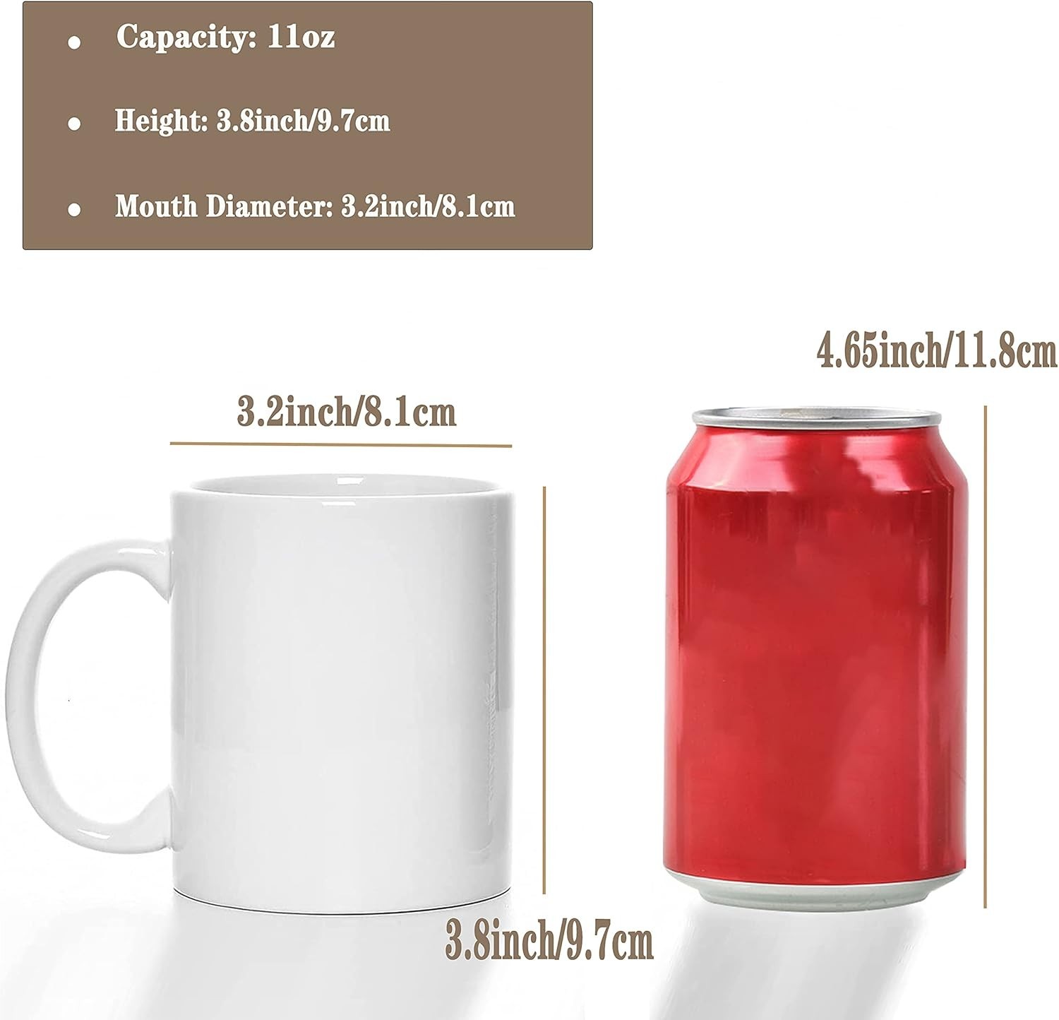 Sublimation Tazas Para Sublimacion 12 Pack