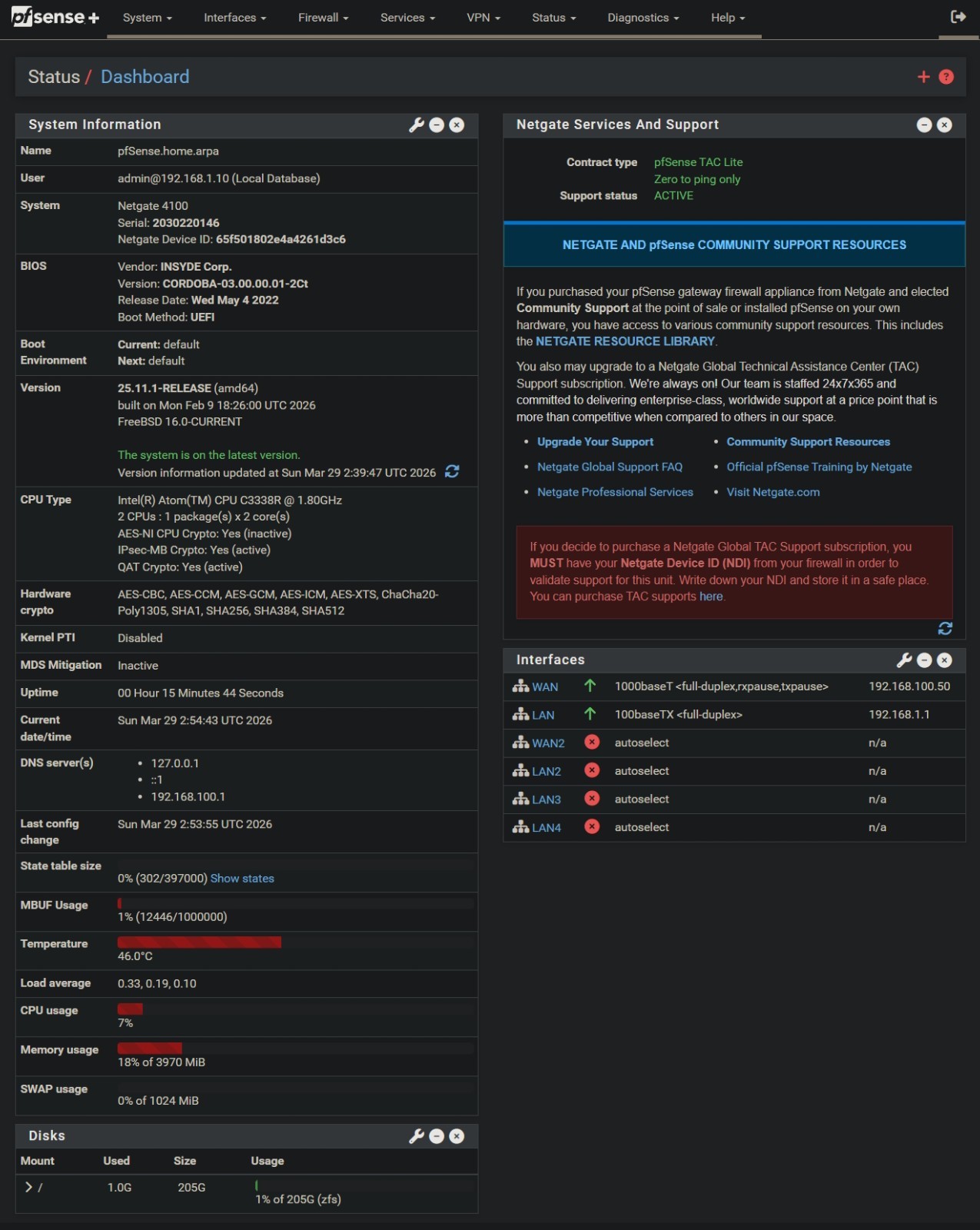 Netgate 4100 pfSense+ Security Gateway — UPGRADED 256GB NVMe SSD — Fresh Install