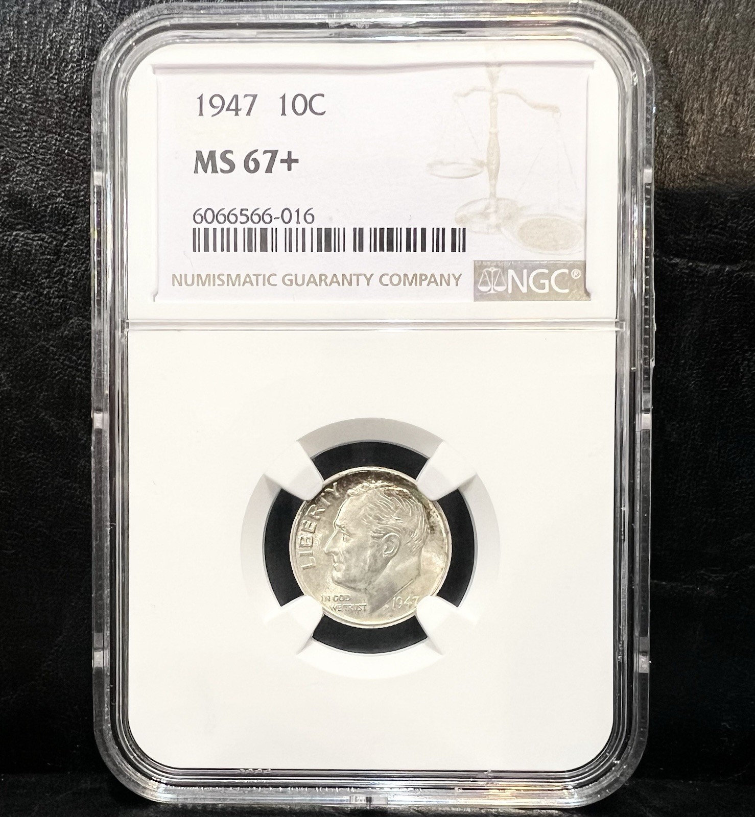 1947 Roosevelt Dime NGC MS67+ plus