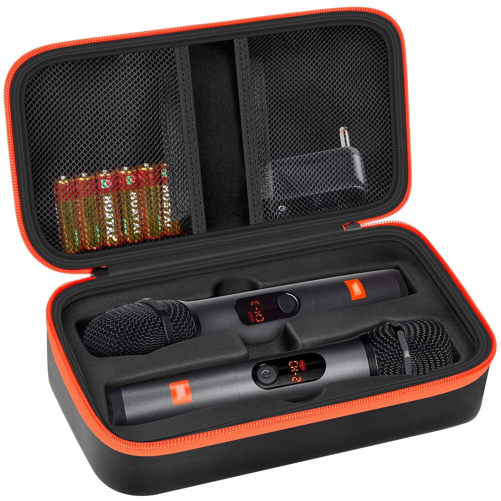 Againmore Wireless Microphone Case Compatible 11 x 6 x 3.25 inches, Black