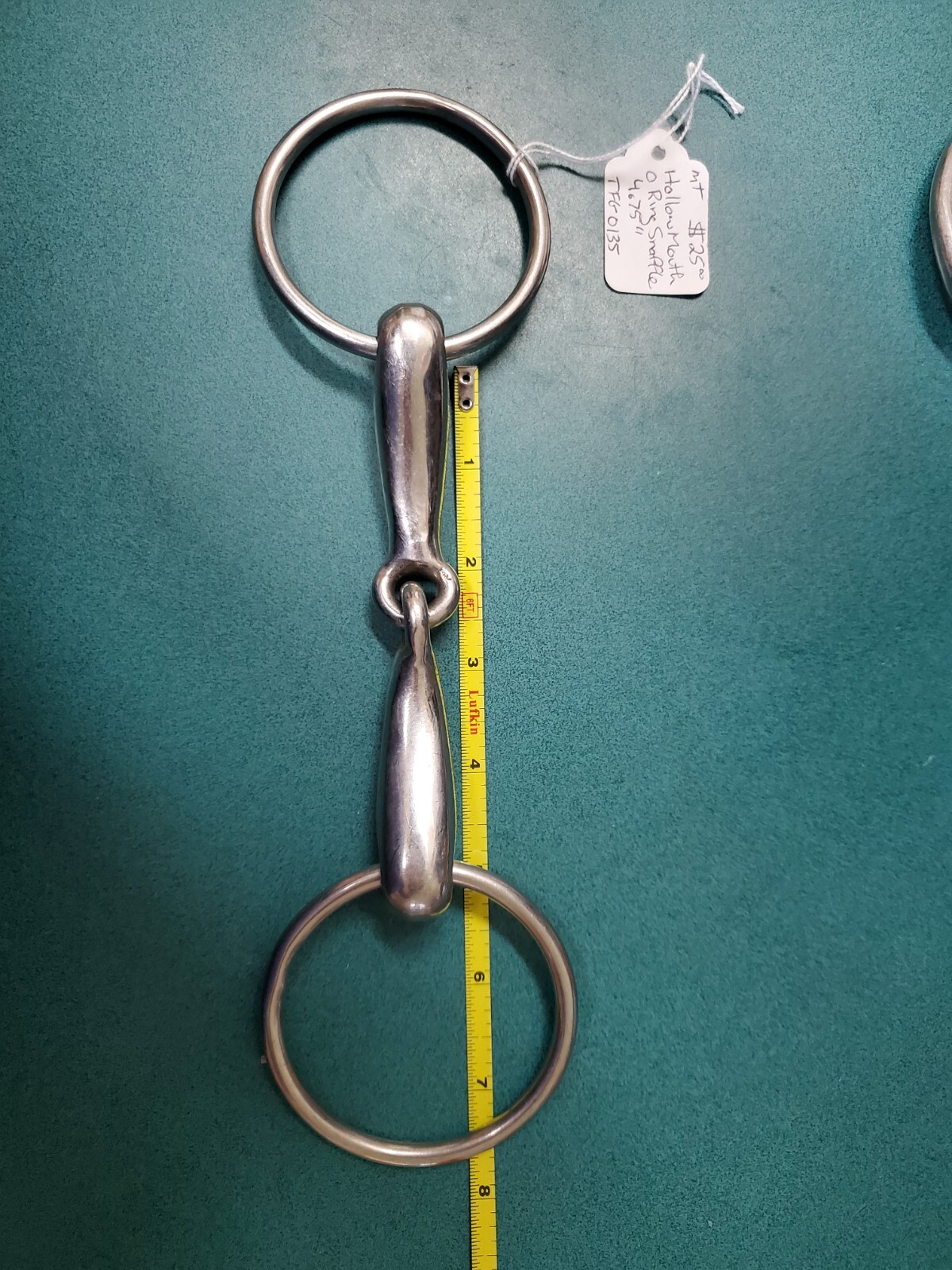 *Hollow Mouth O RING SNAFFLE BIT, 4.75"